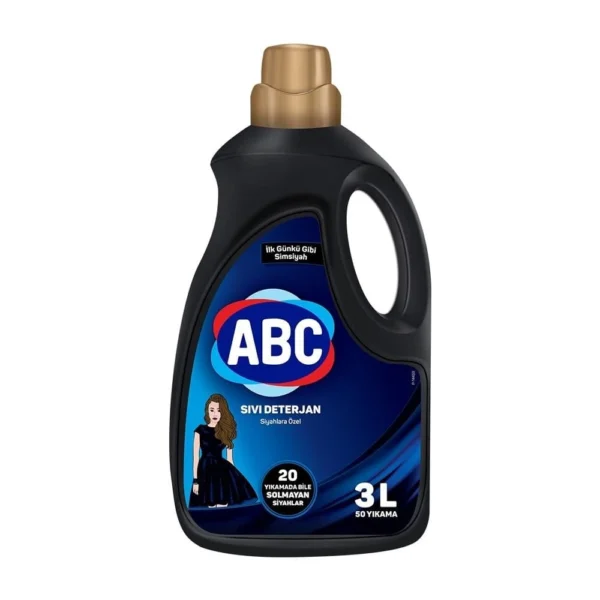 ABC Течен перилен препарат, 3л, 50 пранета, ЧЕРНО
